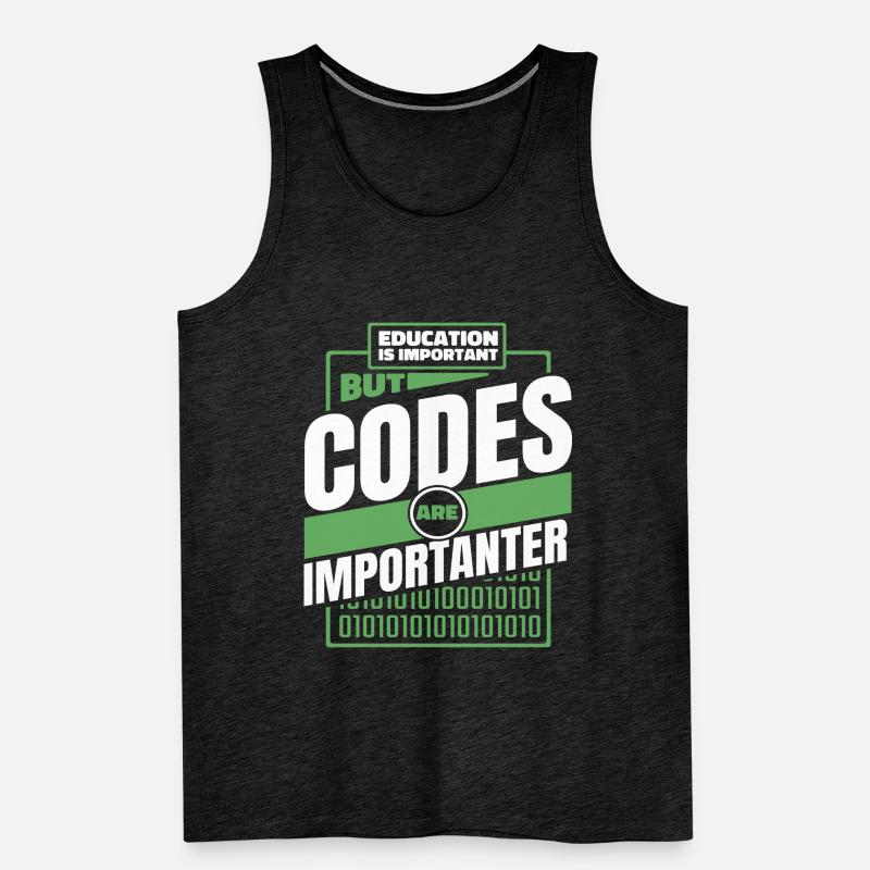 Developer Coder Programmer Funny Men's Premium Organic Tank Top