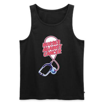 Krankenschwester Stethoskop - Männer Premium Bio Tank Top - Schwarz - Vorne - Michal (187cm)