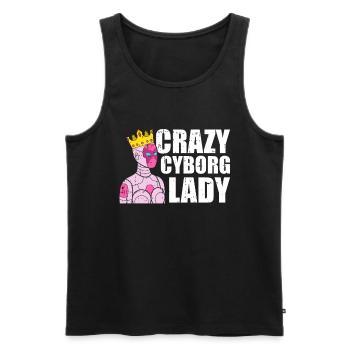 Robotik Ai Roboter Cyborg - Männer Premium Bio Tank Top - Schwarz - Vorne - Michal (187cm)