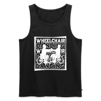 Tanzen Tänzer Rollstuhl - Männer Premium Bio Tank Top - Schwarz - Vorne - Michal (187cm)