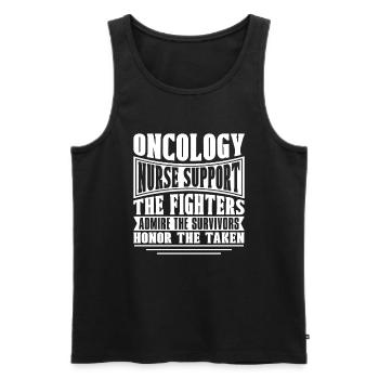 Krankenschwester Ehren - Männer Premium Bio Tank Top - Schwarz - Vorne - AI Model Male 178 light (178cm)