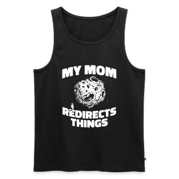 Weltraum Weltall Mama Astroid Umleitung - Männer Premium Bio Tank Top - Schwarz - Vorne - Michal (187cm)