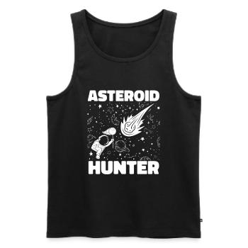 Weltraum Weltall Jäger Astroid Umleitung - Männer Premium Bio Tank Top - Schwarz - Vorne - Michal (187cm)