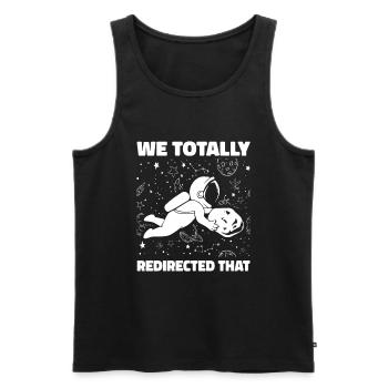 Weltraum Weltall Lustig Astroid Umleitung - Männer Premium Bio Tank Top - Schwarz - Vorne - Michal (187cm)