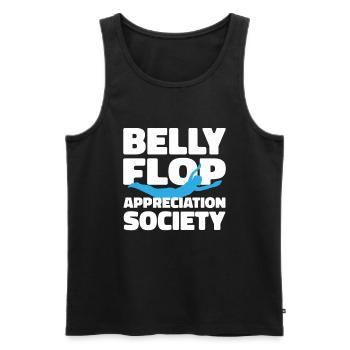 Diving Diver Belly clap - Men's Premium Organic Tank Top - black - Front - AI Model Male 178 light (178cm)