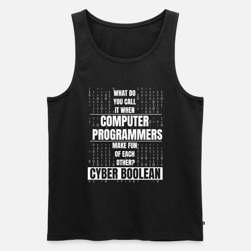 Entwickler Coder Programmierer Lustig - Männer Premium Bio Tank Top - Schwarz