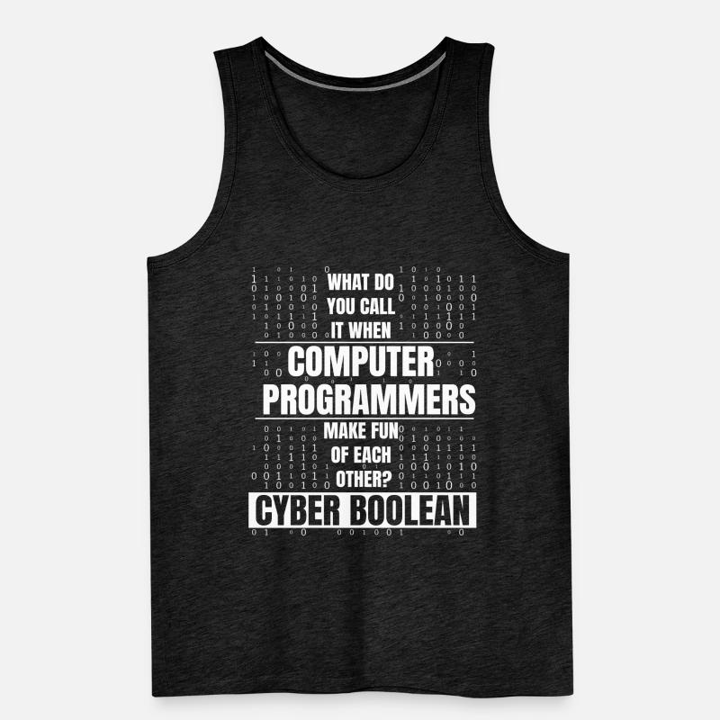 Developer Coder Programmer Funny Men's Premium Organic Tank Top