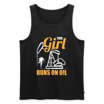 Oil Field Oil Rig Girls - Débardeur bio Premium Homme - noir - Devant - AI Model Male 178 light (178cm)