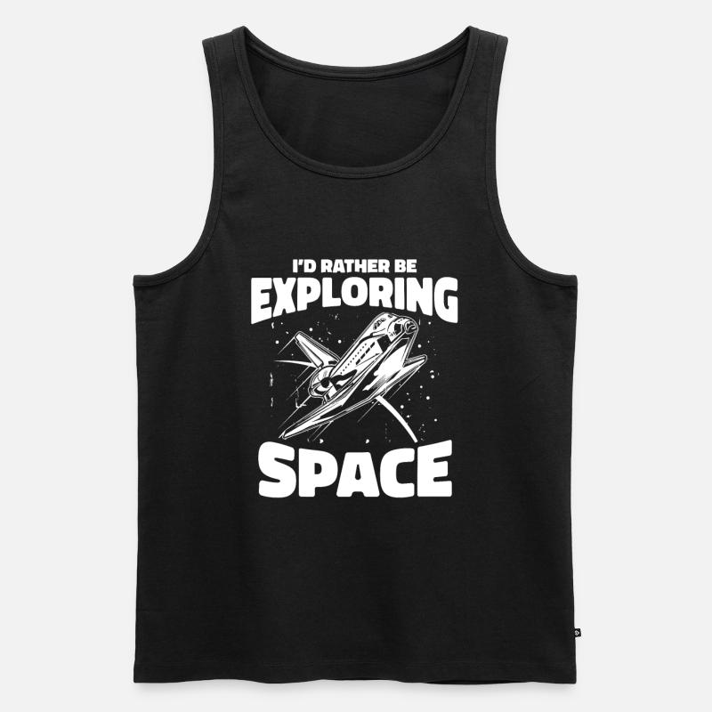 Space Space Sarcastic - Men's Premium Organic Tank Top - black