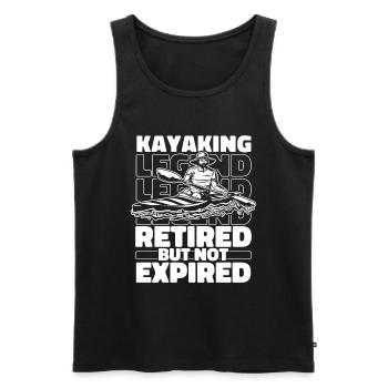 Kayaker pensioners - Men's Premium Organic Tank Top - black - Front - Michal (187cm)
