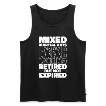 Retired Mixed Martial Arts - Men's Premium Organic Tank Top - black - Front - AI Model Male 178 light (178cm)