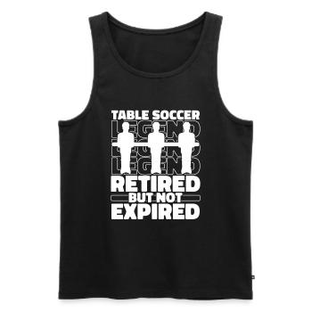 Tischfußball Kicker Im Ruhestand - Männer Premium Bio Tank Top - Schwarz - Vorne - Michal (187cm)
