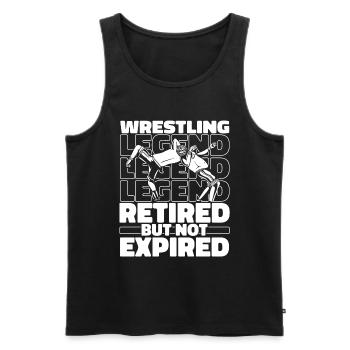Wrestling Wrestler Im Ruhestand - Männer Premium Bio Tank Top - Schwarz - Vorne - Michal (187cm)