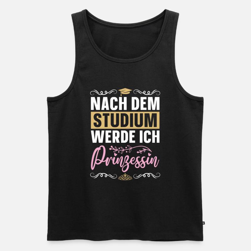 Prinzessin Lustig - Männer Premium Bio Tank Top - Schwarz