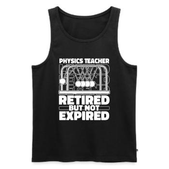 Physik Phyiker Im Ruhestand - Männer Premium Bio Tank Top - Schwarz - Vorne - AI Model Male 178 light (178cm)