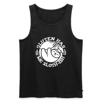 Glutenfrei Trägheit - Männer Premium Bio Tank Top - Schwarz - Vorne - Michal (187cm)