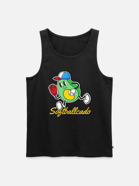 Avocat de softball - Débardeur bio Premium Homme - noir