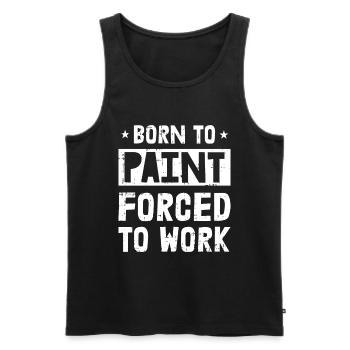 Painter Painter Funny - Men's Premium Organic Tank Top - black - Front - AI Model Male 178 light (178cm)