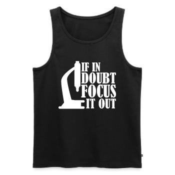 Biologie Biologe Mikroskop - Männer Premium Bio Tank Top - Schwarz - Vorne - Michal (187cm)