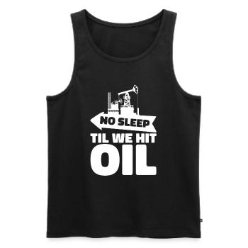 Usine de plates-formes pétrolières de champs pétrolifères - Débardeur bio Premium Homme - noir - Devant - AI Model Male 178 light (178cm)