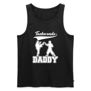 Taekwondo Père Taekwondo - Débardeur bio Premium Homme - noir - Devant - Michal (187cm)