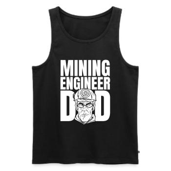 Ingenieur Vati Bergbauingenieur - Männer Premium Bio Tank Top - Schwarz - Vorne - Michal (187cm)