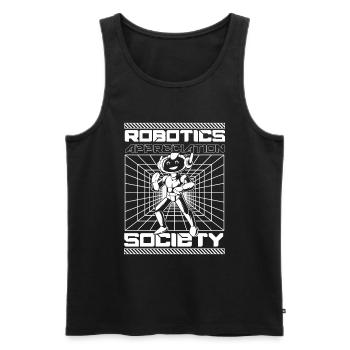 Robotik Ai Roboter - Männer Premium Bio Tank Top - Schwarz - Vorne - AI Model Male 178 light (178cm)