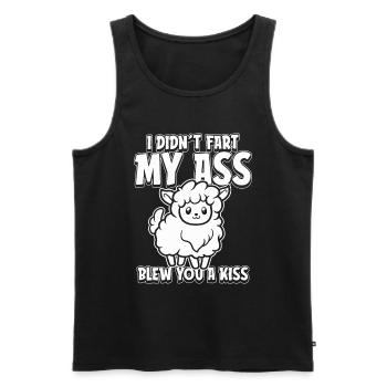 Schaf Lustig - Männer Premium Bio Tank Top - Schwarz - Vorne - Michal (187cm)