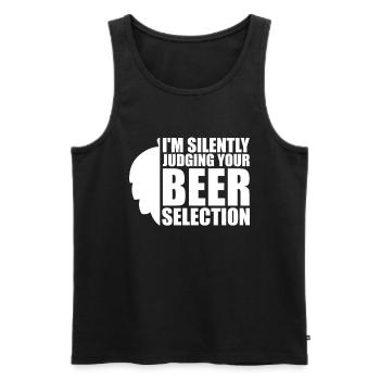 Craft Beer Craft Beer Selection - Men's Premium Organic Tank Top - black - Front - AI Model Male 178 light (178cm)