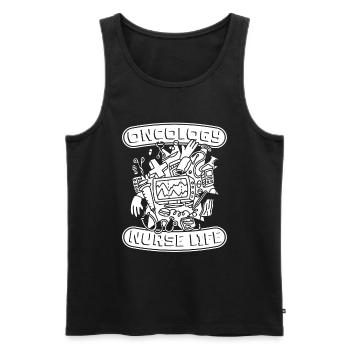 Krankenschwester Onkologische Krankenschwester - Männer Premium Bio Tank Top - Schwarz - Vorne - AI Model Male 178 light (178cm)