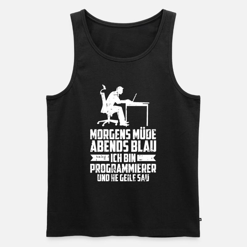 Entwickler Coder Programmierer - Männer Premium Bio Tank Top - Schwarz