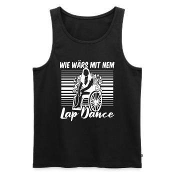 Rollstuhl Rollstuhlfahrer Schoßtanz - Männer Premium Bio Tank Top - Schwarz - Vorne - Michal (187cm)