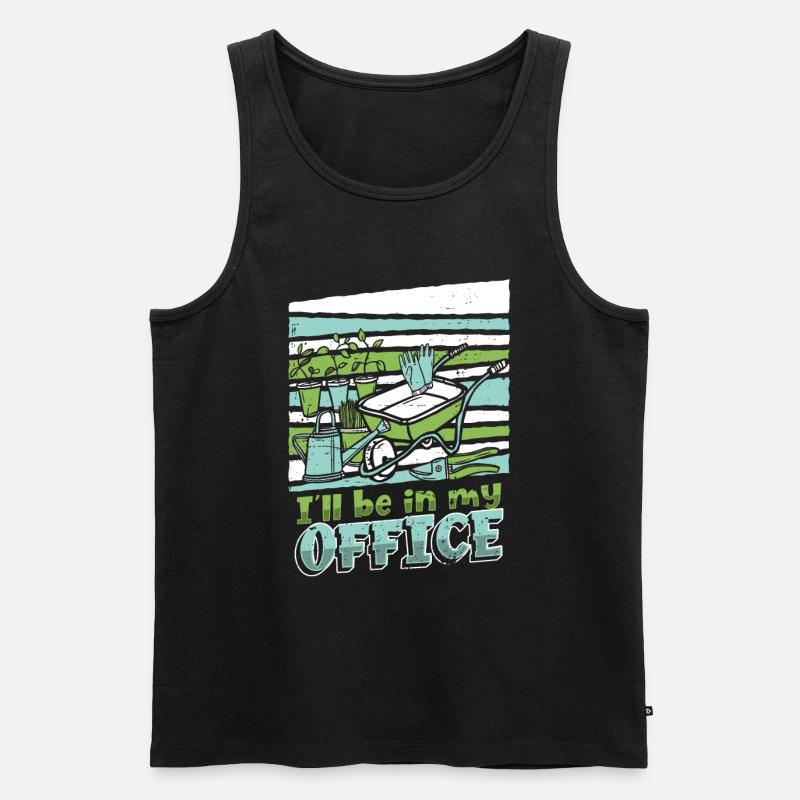 Hobbygärtner Garten - Männer Premium Bio Tank Top - Schwarz