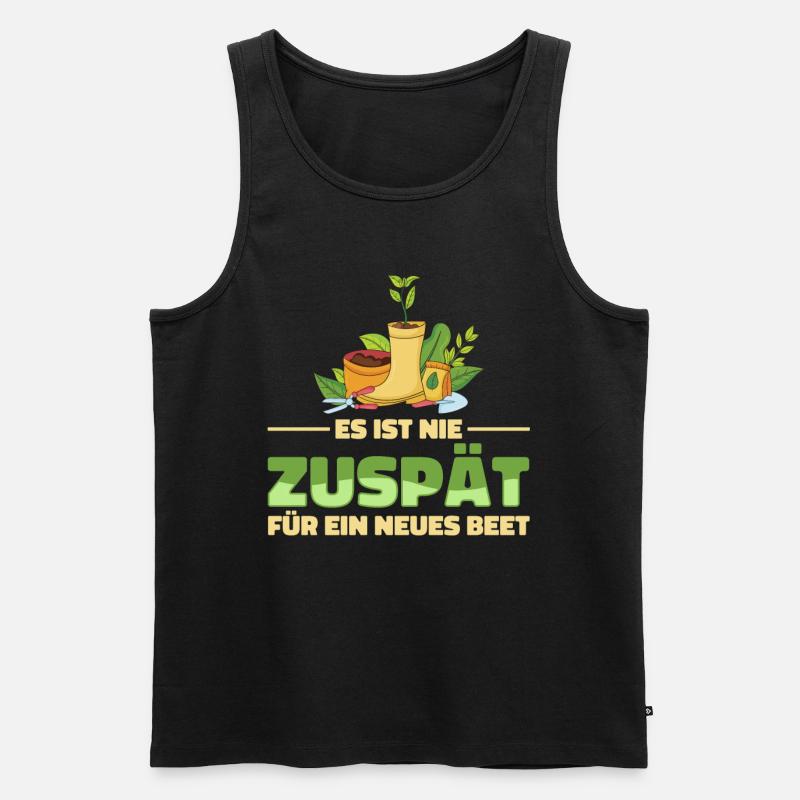 Hobbygärtner Garten Witzig - Männer Premium Bio Tank Top - Schwarz