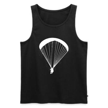Paragliding Paragliding - Men's Premium Organic Tank Top - black - Front - Michal (187cm)
