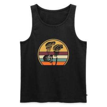 Tulpen Tulpen - Männer Premium Bio Tank Top - Schwarz - Vorne - AI Model Male 178 light (178cm)