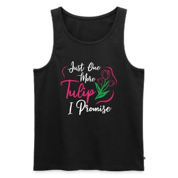 Tulips Cute Tulips - Men's Premium Organic Tank Top - black - Front - Michal (187cm)