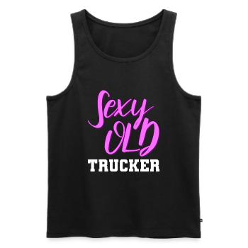 Truck Driver Trucker Truck Driver Sexy - Men's Premium Organic Tank Top - black - Front - Michal (187cm)