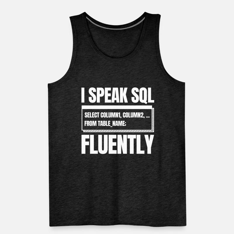 Developer Coder Programmer Sql Men's Premium Organic Tank Top