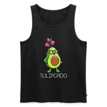 Tulips Avocado Tulips - Men's Premium Organic Tank Top - black - Front - Michal (187cm)