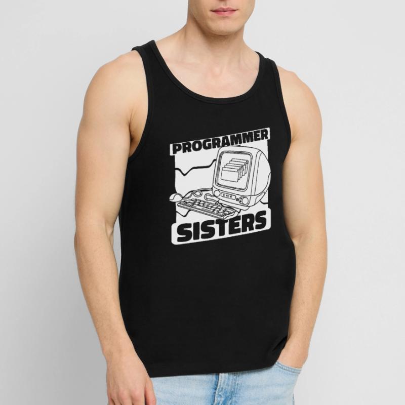 Developer Coder Programmer Computer Débardeur bio Premium Homme