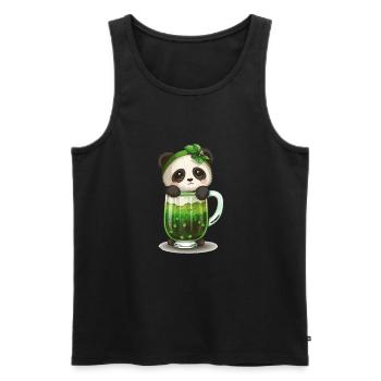 La Saint-Patrick en Irlande applaudit pour de bon - Débardeur bio Premium Homme - noir - Devant - Michal (187cm)