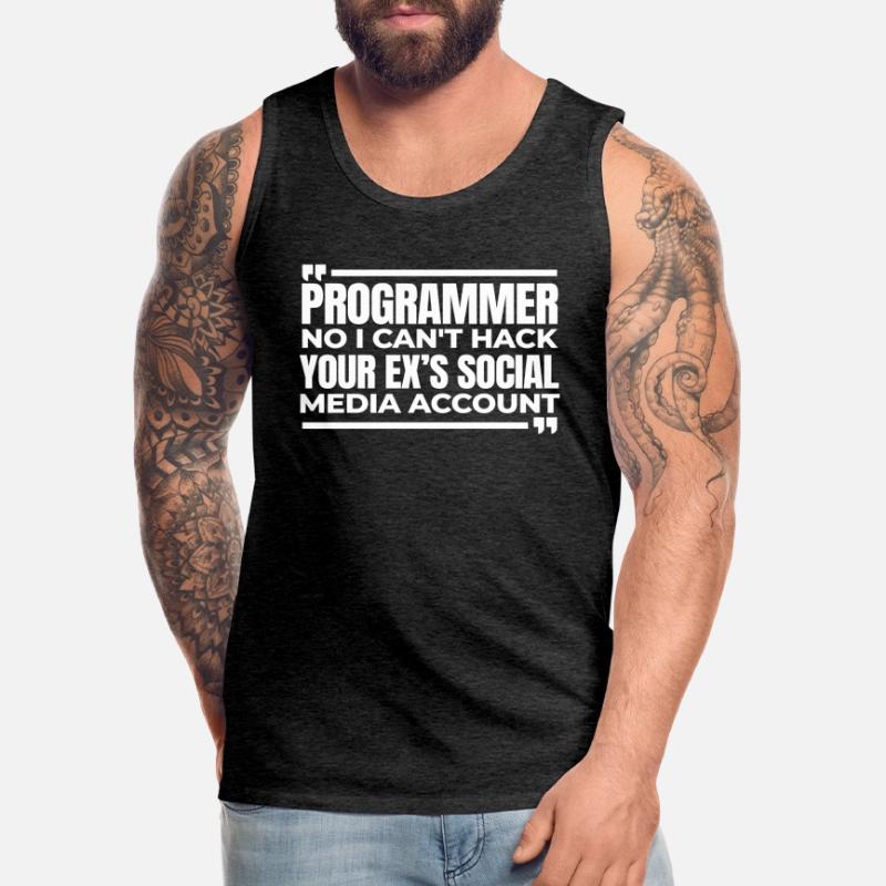 Developer Coder Programmer Funny Men's Premium Organic Tank Top