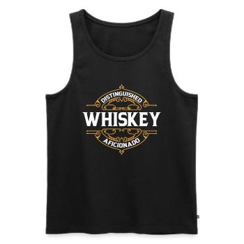 Whisky Whiskey Lustig - Männer Premium Bio Tank Top - Schwarz - Vorne - Michal (187cm)