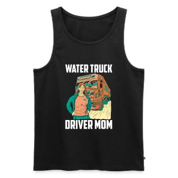 Lkw Fahrer Trucker Lastwagenfahrer Mutter - Männer Premium Bio Tank Top - Schwarz - Vorne - Michal (187cm)