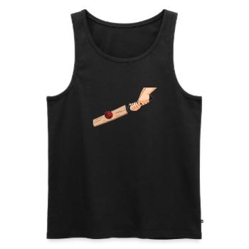 Cricket - Men's Premium Organic Tank Top - black - Front - AI Model Male 178 light (178cm)