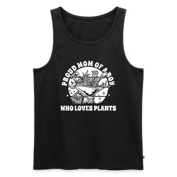 Hobbygärtner Garten Mutter Gärtnerische Mama - Männer Premium Bio Tank Top - Schwarz - Vorne - Michal (187cm)
