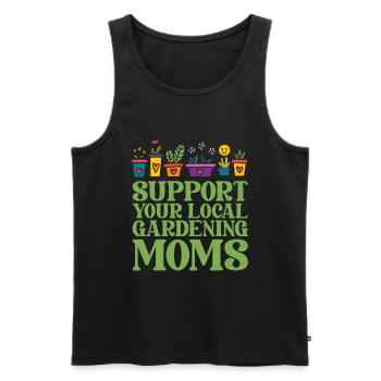 Hobbygärtner Garten Mutter Gärtnerische Mama - Männer Premium Bio Tank Top - Schwarz - Vorne - Michal (187cm)