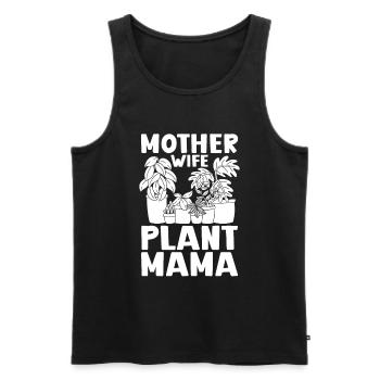 Hobbygärtner Garten Mutter Gärtnerische Mama - Männer Premium Bio Tank Top - Schwarz - Vorne - Michal (187cm)