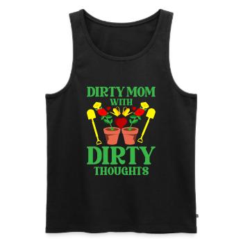 Hobbygärtner Garten Mutter Gärtnerische Mama - Männer Premium Bio Tank Top - Schwarz - Vorne - Michal (187cm)